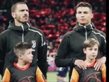 Cristiano Ronaldo funny moment with a kid mascot ahead of Ajax match!
