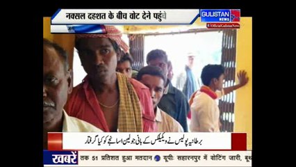 नक्सल दहशत के बीच 10 किलोमीटर पैदल चलकर वोट देने पहुंचे मतदाता