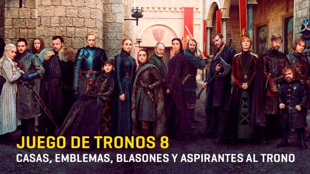 Juego de tronos 8 - Casas, emblemas, blasones y contendientes al trono