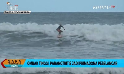 Ombak Tinggi, Parangtritis Jadi Primadona Peselancar
