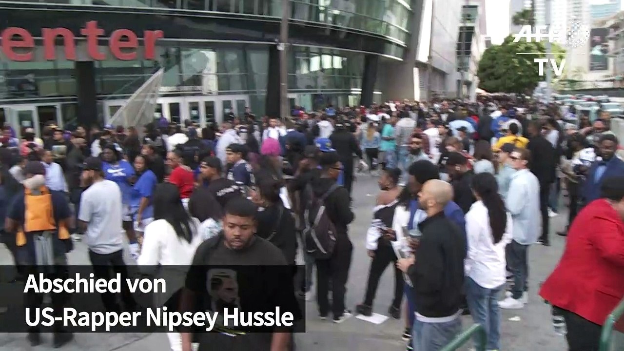 Zehntausende nehmen Abschied von US-Rapper Nipsey Hussle