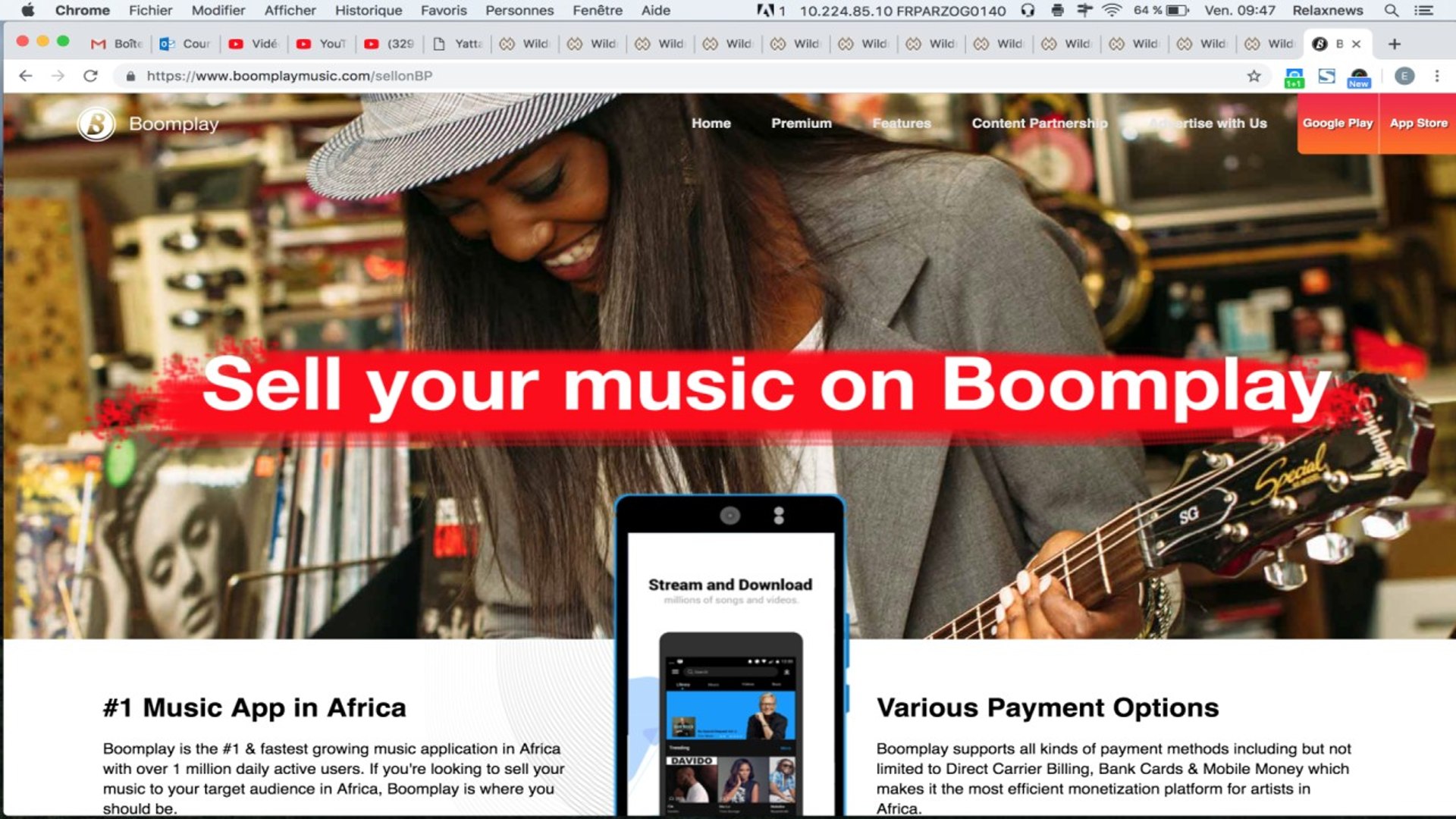 Une plateforme de musique spéciale Afrique