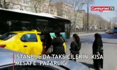 Cep telefonuyla görüntülendi: Bu saydığım üçüncü taksi!
