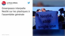 Greenpeace interpelle les dirigeants de Nestlé sur les plastiques lors de l'assemblée générale