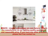 Lingkai Industrial Lantern Pendant Lighting Retro Ceiling Light Fixture 4Light Chandelier