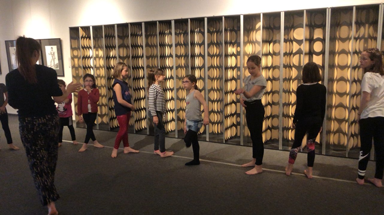 Stage de danse au musée dans le cadre de l’exposition Anatomie du mouvement