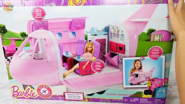 Poupée Barbie Rose Avion boneka Barbie Pesawat merah muda Mainan poupée Barbie Avion rose