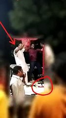 பிரச்சார வாகனத்தில் குத்தாட்டம் போட்ட  அமமுக வேட்பாளர் மகன்-வீடியோ