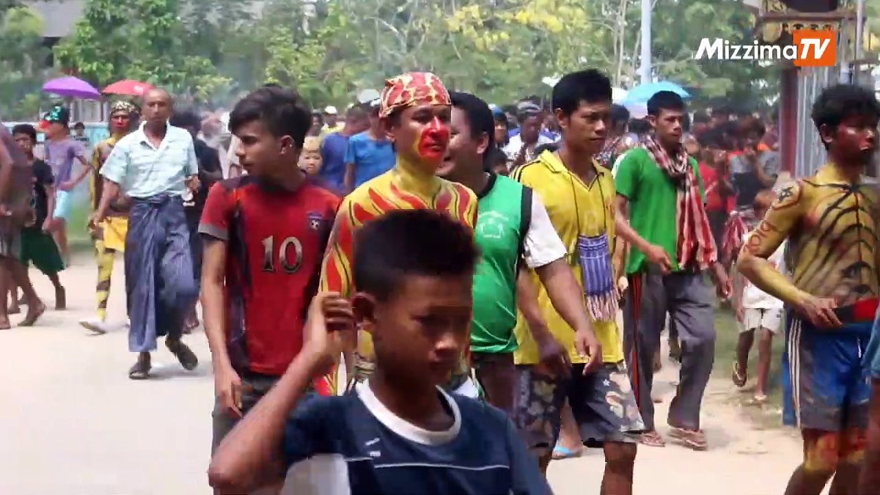 ပုေလာၿမိဳ႕တြင္ သၾကၤန္မတိုင္မီ က်ားဆုခံပြဲကို အစဥ္အလာမပ်က္ က်င္းပ