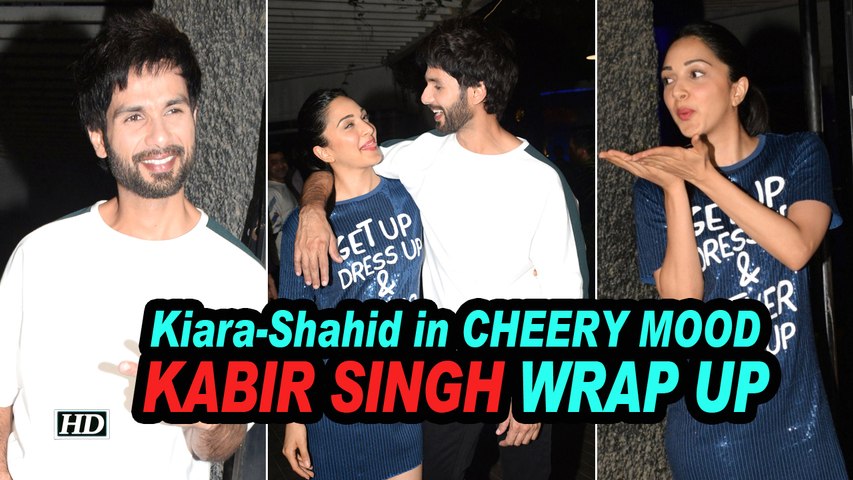 Kiara Shahid in CHEERY MOOD Kabir Singh WRAP UP PARTY