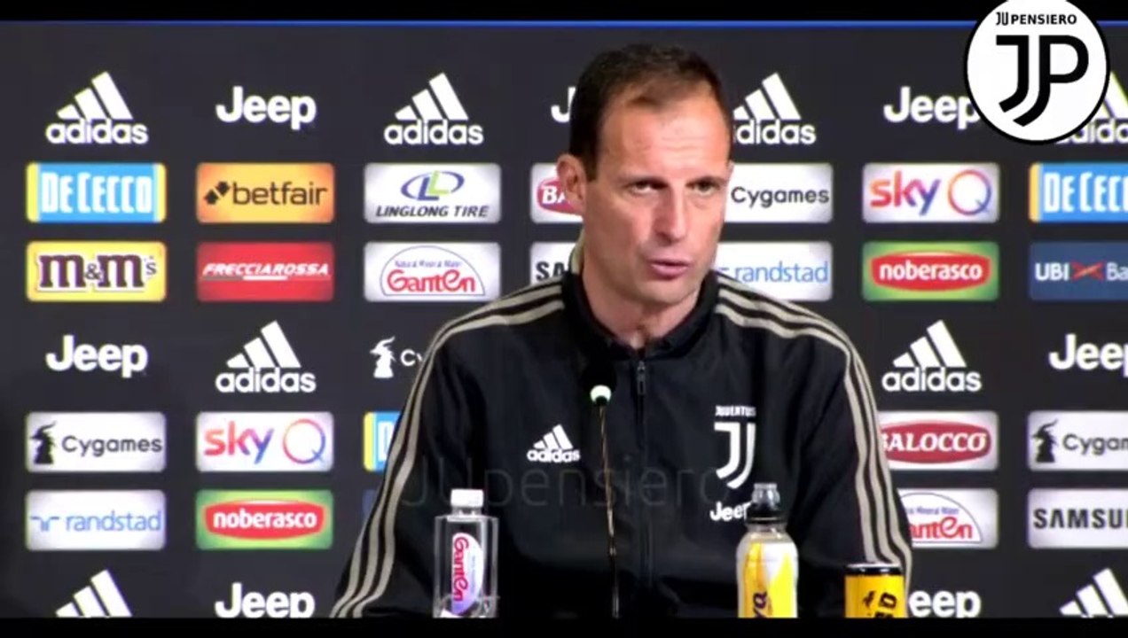 Conferenza stampa ALLEGRI pre SPAL-JUVENTUS: "Nuovo risentimento per Douglas Costa, domani riposano in tanti, anche Cristiano Ronaldo... Giocano Kean, Cuadrado e Perin, su Rugani e Barzagli..." | 12.04.2019