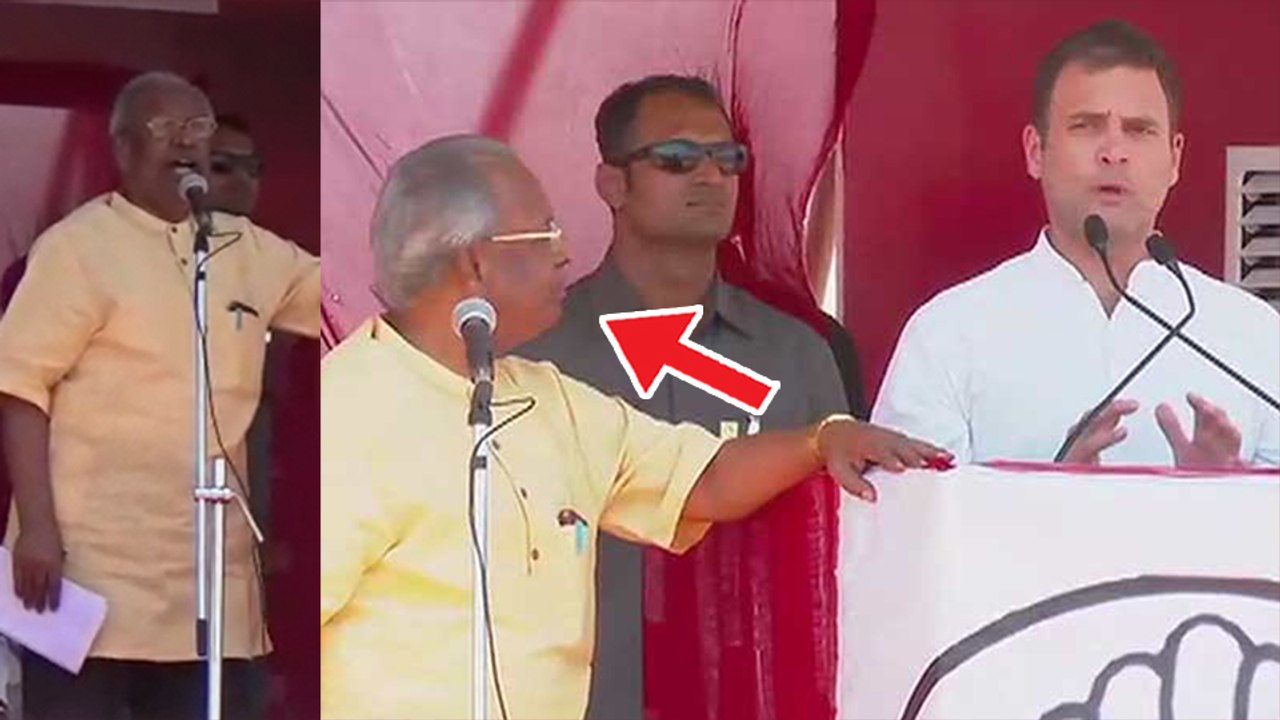 ராகுல் பேச்சை மொழிபெயர்த்த புதிய நபர்- வீடியோ