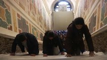 Watch: Devotees climb restored Vatican Holy Stairs on their knees