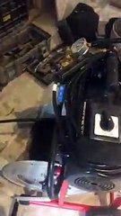 Drain cleaning with power flush machine