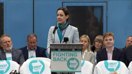 Annunziata Rees-Mogg speaks at Brexit Party launch