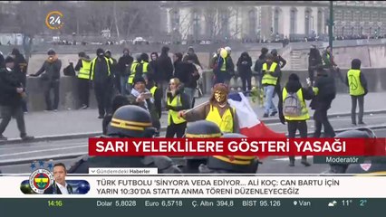 Fransa'da Sarı Yelekliler'e gösteri yasağı