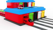 Colors for Children to Learn with Preschool Toy Transporter Train - Toy Cars for KIDS