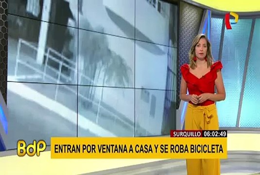 Surquillo: delincuentes trepan pared de casa para robar bicicleta