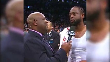 Bron had to video-bomb Wade one last time