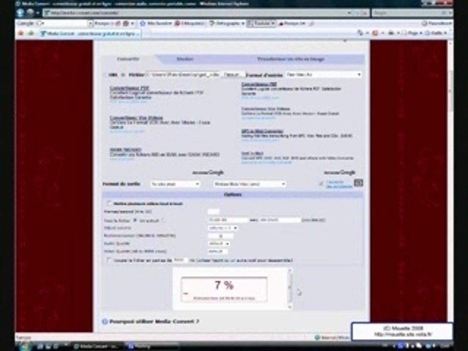 Télécharger vidéo YouTube, Google Video ou Dailymotion