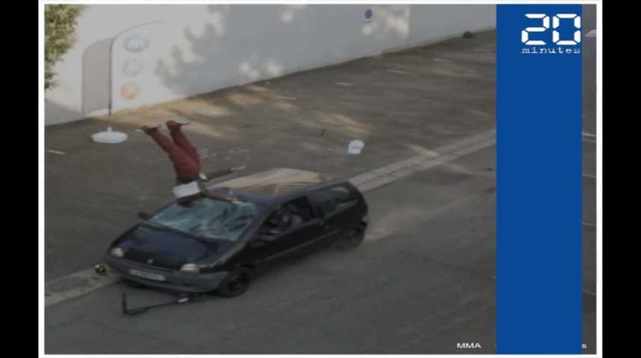 Sécurité routière: Un crash-test trottinette contre voiture pour sensibiliser les usagers