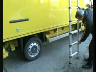 échelle telescopique 3,30m déploiement en hauteur