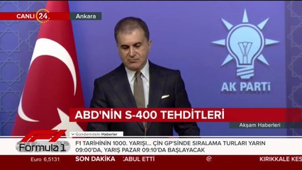 AK Parti Sözcüsü Ömer Çelik açıklama yapıyor