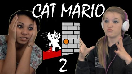 SUICIDAL KITTY! - Girls Play - Cat Mario (Syobon Action) - 2