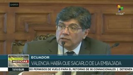 Canciller de Ecuador sobre Assange: Había que sacarlo de la embajada