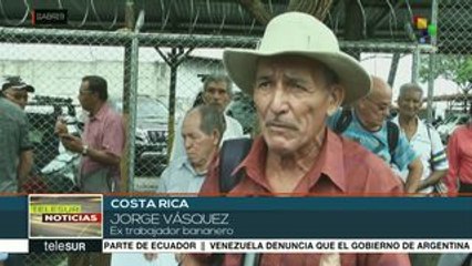 Costa Rica: extrabajadores bananeros exigen mayor indemnización