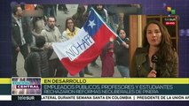 Trabajadores chilenos se movilizan contra reformas neoliberales