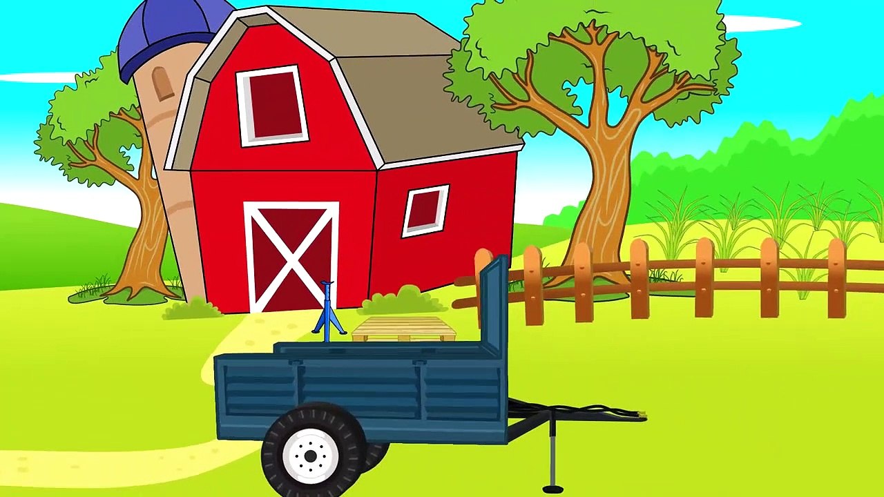 Tracteur rouge de l'assemblée animations Vidéo | Vidéos pour les Bébés nad Enfants. Bajka czerwony Traktorek