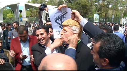 Iranians protest US blacklisting of Revolutionary Guard Corps