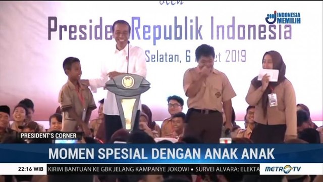 Momen Spesial Jokowi dengan Anak-anak