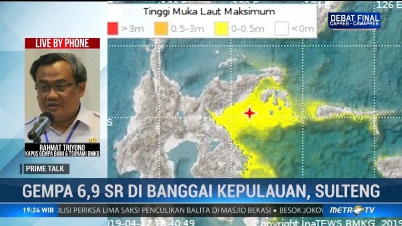 Update BMKG: Gempa di Banggai Kepulauan 6,8 SR, Warga Diminta Tetap Waspada