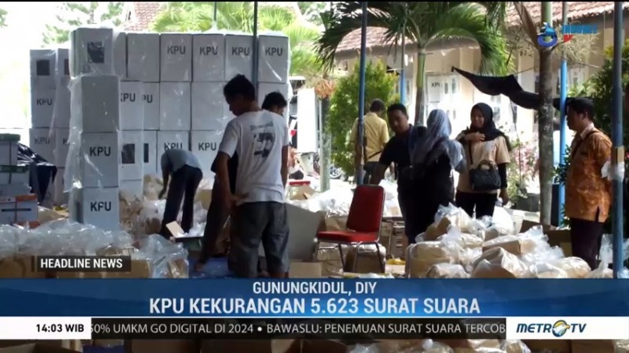 KPU Gunungkidul Kekurangan Surat Suara