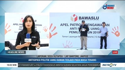 Bawaslu Awasi Politik Uang saat Masa Tenang