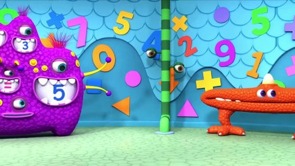 cartns for Kids | Monster Math Squad | fll EPISODE | The Big Monster Mess