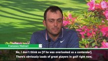 Molinari doesn't believe he was overlooked for Masters favourites