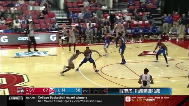 Theo Pinson sends the shot away