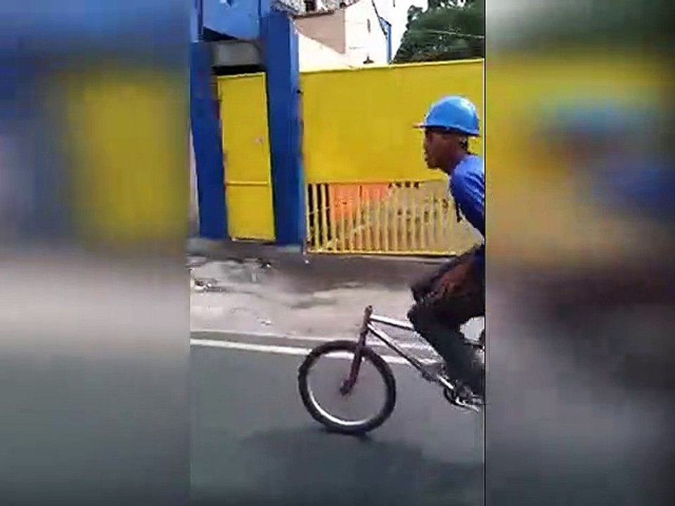 Biking using a bike without a handle