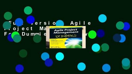 Full version  Agile Project Management For Dummies  Review