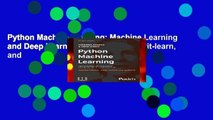 Python Machine Learning: Machine Learning and Deep Learning with Python, scikit-learn, and