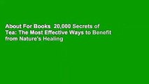 About For Books  20,000 Secrets of Tea: The Most Effective Ways to Benefit from Nature's Healing