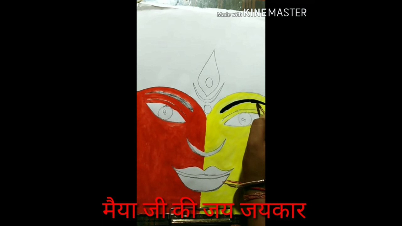 Maa durga sketch |How to draw ma Durga sketch step by step