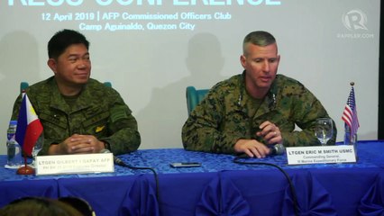 U.S. says presence of warship, jets in West Philippine Sea solely for Balikatan 2019