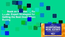 The Book on Negotiating Real Estate: Expert Strategies for Getting the Best Deals When Buying