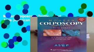 Modern Colposcopy Textbook and Atlas (American Society/Colposcopy)