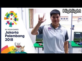 เอิน ณภัสวรรณ คว้าเหรียญเงินที่ 2 จากการแข่งขันยิงปืนสั้น 25 เมตร หญิง | เอเชียนเกมส์ 2018