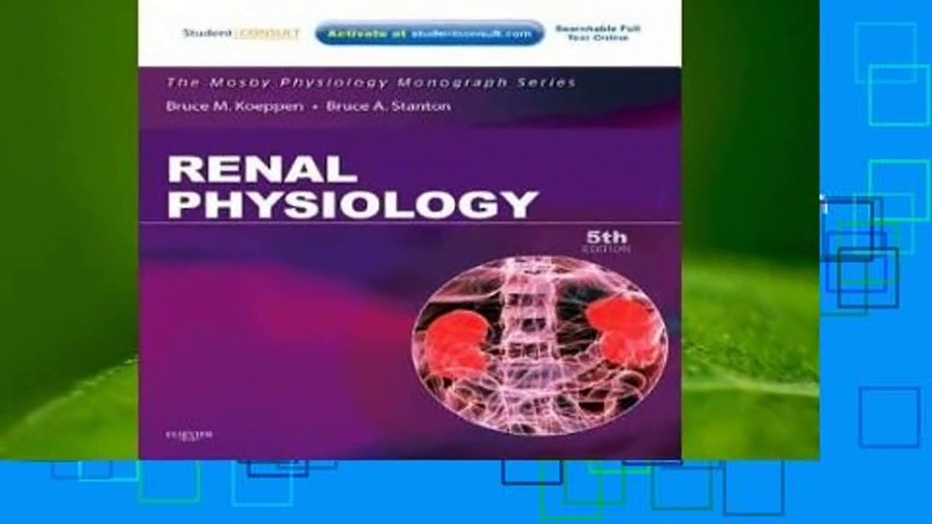 ⁣Review  Renal Physiology: Mosby Physiology Monograph Series (with Student Consult Online Access) -